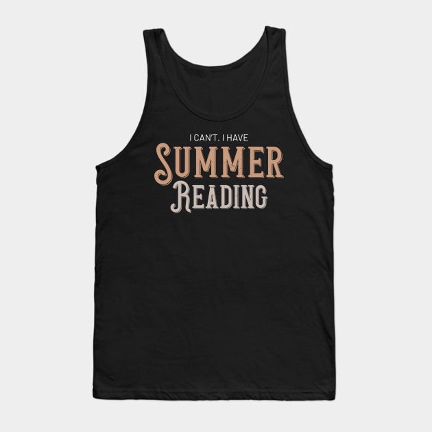 Funny Librarian Summer Reading Library Tank Top by Icrtee